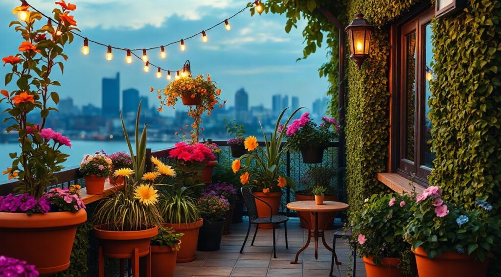 balcony garden ideas, Container gardening
