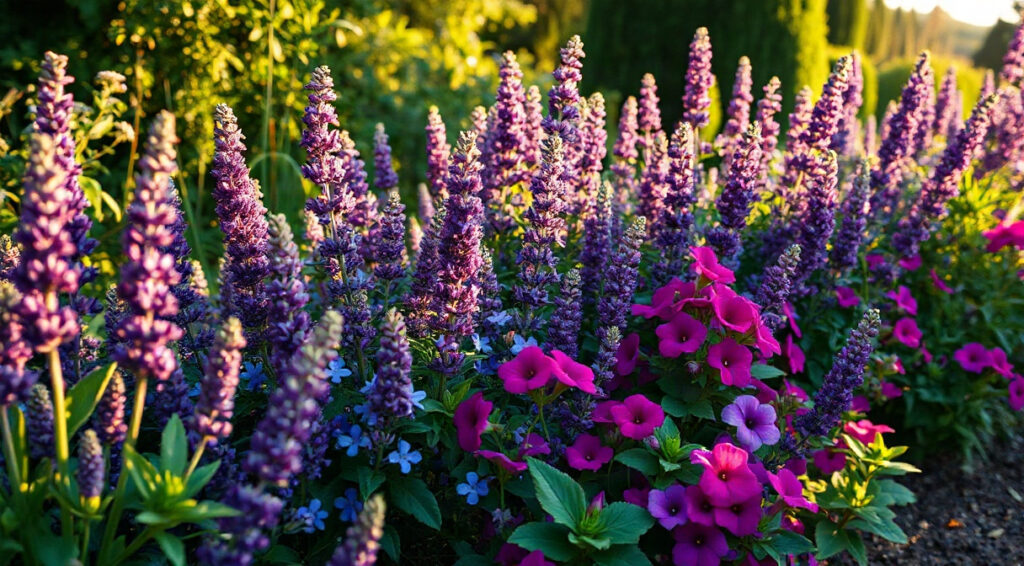 purple flowers that bloom all summer, deadheading