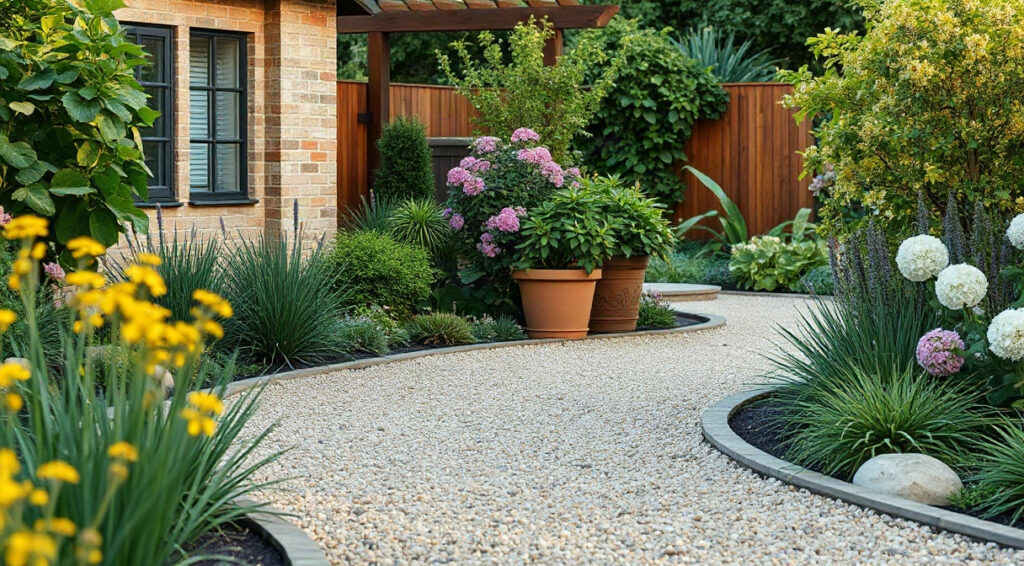 Gravel path edging ideas